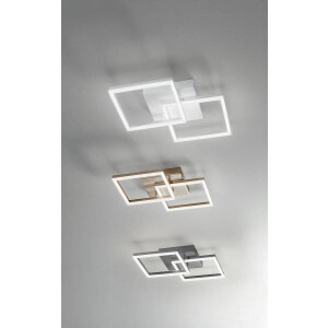 Fabas Luce Bard Wandleuchte LED 1x39W Metall- und Methacrylat Anthrazit