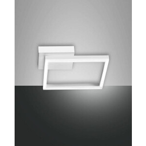 Fabas Luce Bard Wandleuchte 4000K LED 1x22W Metall- und Methacrylat weiß