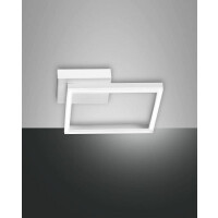 Fabas Luce Bard Wandleuchte 4000K LED 1x22W Metall- und Methacrylat weiß