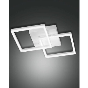 Fabas Luce Bard Wandleuchte 4000K LED 1x39W Metall- und Methacrylat weiß inkl. Smartluce