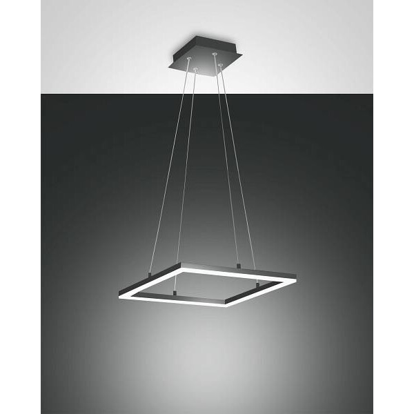 Fabas Luce Bard Pendelleuchte LED 1x39W Metall- und Methacrylat Anthrazit