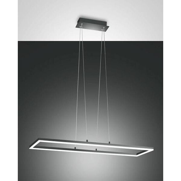 Fabas Luce Bard Pendelleuchte LED 1x52W Metall- und Methacrylat Anthrazit