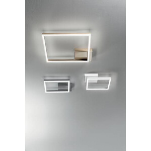 Fabas Luce Bard Deckenleuchte inkl. Smartluce LED 1x39W Metall- und Methacrylat Weiss