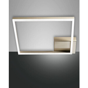 Fabas Luce Bard Deckenleuchte inkl. Smartluce LED 1x39W Metall- und Methacrylat Gold edelmatt