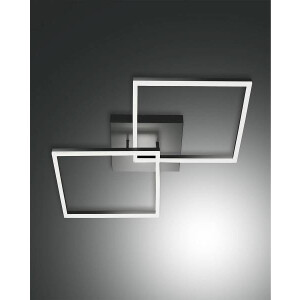 Fabas Luce Bard Deckenleuchte LED 1x52W Metall- und Methacrylat Anthrazit