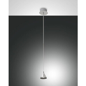 Fabas Luce Delta Pendelleuchte LED 1x8W Metall Aluminium...