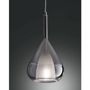 Fabas Luce KIT LUCI Glaspendel (Modular System) E27 Borsilicatglas Grau transparent
