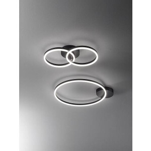 Fabas Luce Giotto Wandleuchte LED 2x18W Metall- und...