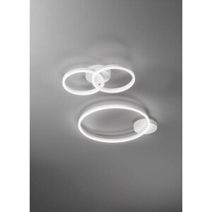 Fabas Luce Giotto Wandleuchte LED 2x18W Metall- und Methacrylat Weiss