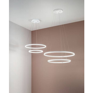 Fabas Luce Giotto Pendelleuchte LED 52W Metall- und...