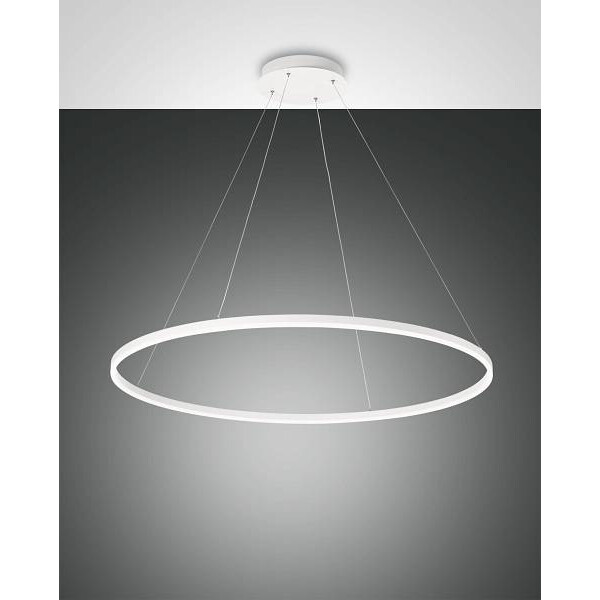 Fabas Luce Giotto Pendelleuchte LED 1x60W Metall- und Methacrylat Weiss inkl. Smartluce