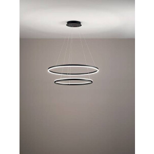 Fabas Luce Giotto Pendelleuchte LED 1x65W Metall- und...