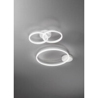 Fabas Luce Giotto Deckenleuchte LED 1x36W Metall- und Methacrylat Weiss