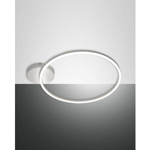 Fabas Luce Giotto Deckenleuchte inkl. Smartluce LED 1x36W Metall- und Methacrylat Weiss