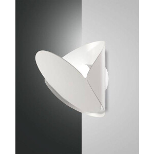 Fabas Luce Shield Wandleuchte LED 1x14W Metall Weiss