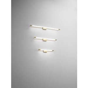 Fabas Luce Rapallo Wandleuchte LED 1x10W Metall- und Methacrylat Messing satiniert