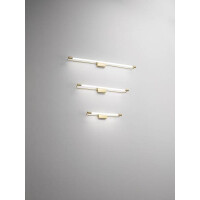 Fabas Luce Rapallo Wandleuchte LED 1x20W Metall- und Methacrylat Messing satiniert