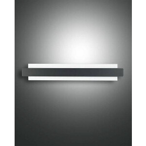 Fabas Luce Regolo Wandleuchte LED 1x21W Metall und Glas Schwarz
