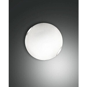 Fabas Luce Fox LED Deckenleuchte LED 1x12W Metall und Glas Weiss