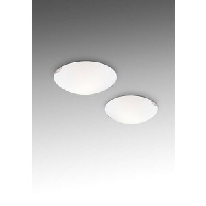 Fabas Luce Fox LED Deckenleuchte LED 1x24W Metall und Glas Weiss