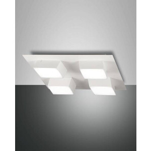 Fabas Luce Lucas Spot LED 4x12W Metall- und Methacrylat Weiss