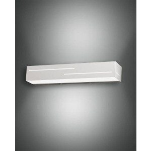 Fabas Luce Banny Wandleuchte LED 2x9W Metall- und Methacrylat weiß