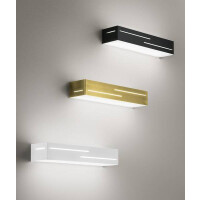 Fabas Luce Banny Wandleuchte LED 2x9W Metall- und Methacrylat weiß