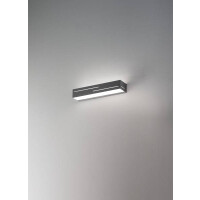 Fabas Luce Banny Wandleuchte LED 2x9W Metall- und Methacrylat Anthrazit