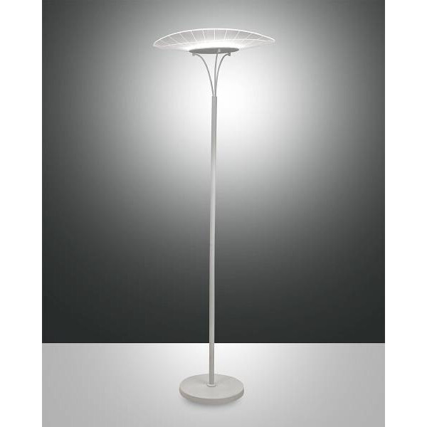 Fabas Luce Vela Stehleuchte LED 1x24W Metall- und Methacrylat weiß