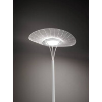 Fabas Luce Vela Stehleuchte LED 1x24W Metall- und Methacrylat weiß