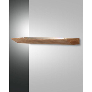 Fabas Luce Linus Wandleuchte LED 1x27W Metall und Holz mit Glas Eichenholz