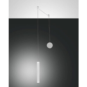 Fabas Luce Prado Pendelleuchte LED 1x65W Metall- und Methacrylat weiß