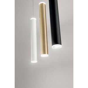 Fabas Luce Prado Pendelleuchte LED 5x 66W Metall- und Methacrylat Weiss