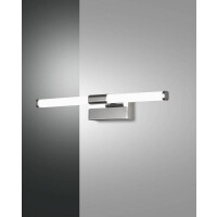 Fabas Luce Ago Spiegelleuchte LED 1x8W Metall- und Methacrylat Verchromt