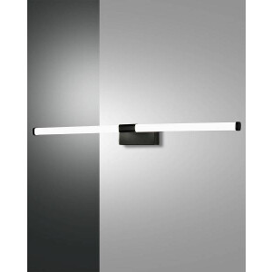 Fabas Luce Ago Spiegelleuchte LED 1x14W Metall- und Methacrylat Schwarz