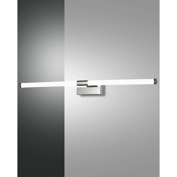 Fabas Luce Ago Spiegelleuchte LED 1x14W Metall- und Methacrylat Verchromt