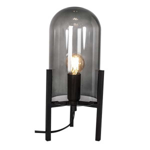 By Rydens Smokey H 30 cm schwarz matt/rauchgrau Tischleuchte